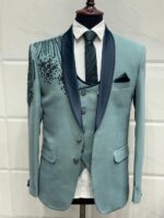 Designer Stone Work Suit Set 1