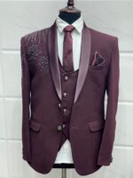 Designer Stone Work Suit Set 1 - Image 5