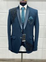 Designer Stone Work Suit Set 3 - Image 3
