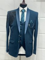 Designer Stone Work Suit Set 2 - Image 4